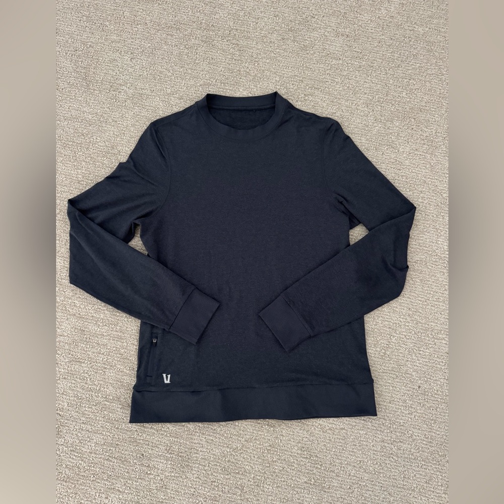 Vuori Blue Long Sleeve Crew Sweatshirt